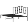 Sengeramme i metall med hodegavl svart 107x203 cm