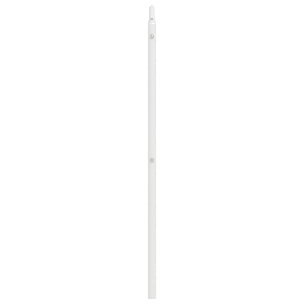 Utskiftbar sengegavl i metall hvit 160 cm