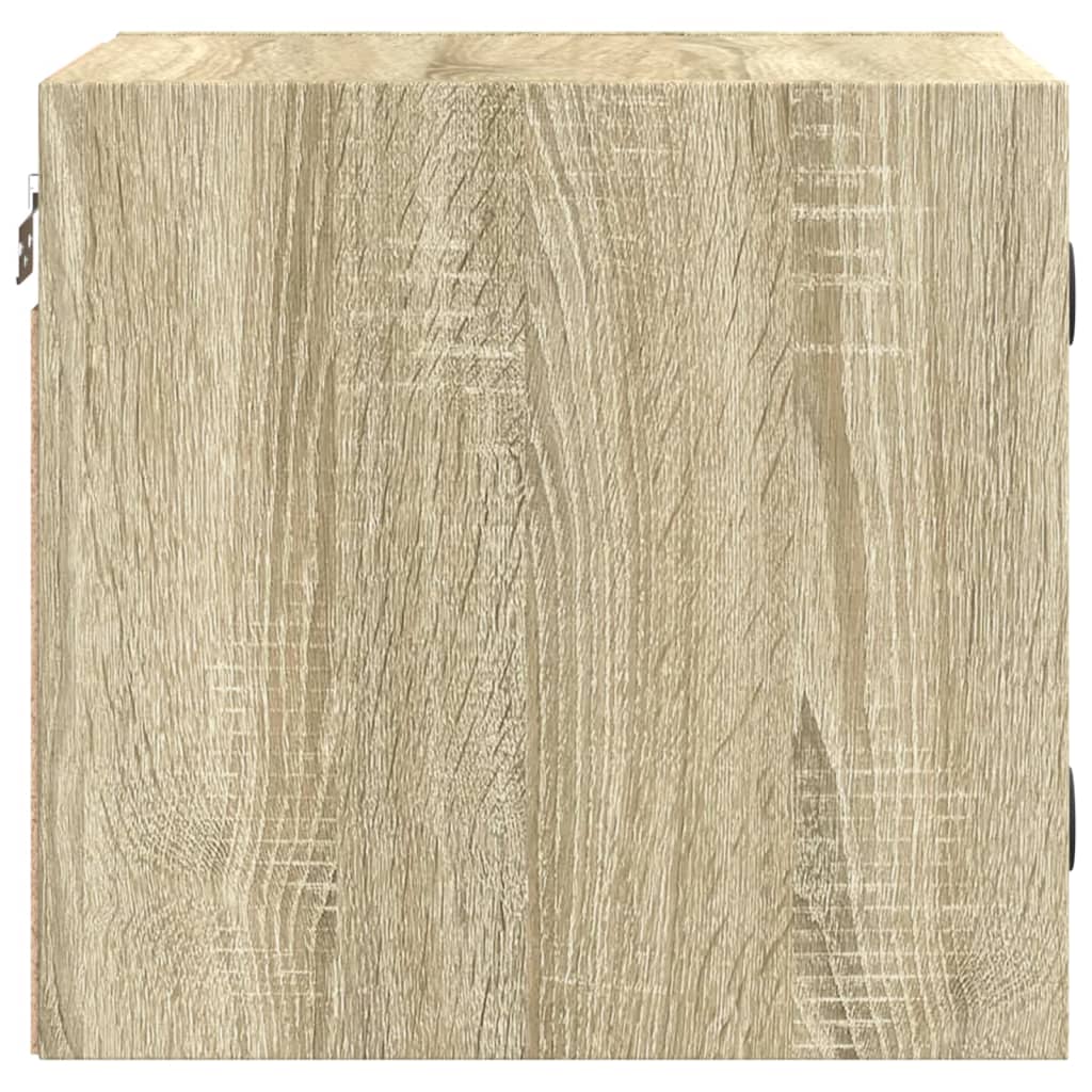 Nattskap med glassdører sonoma eik 35x37x35 cm