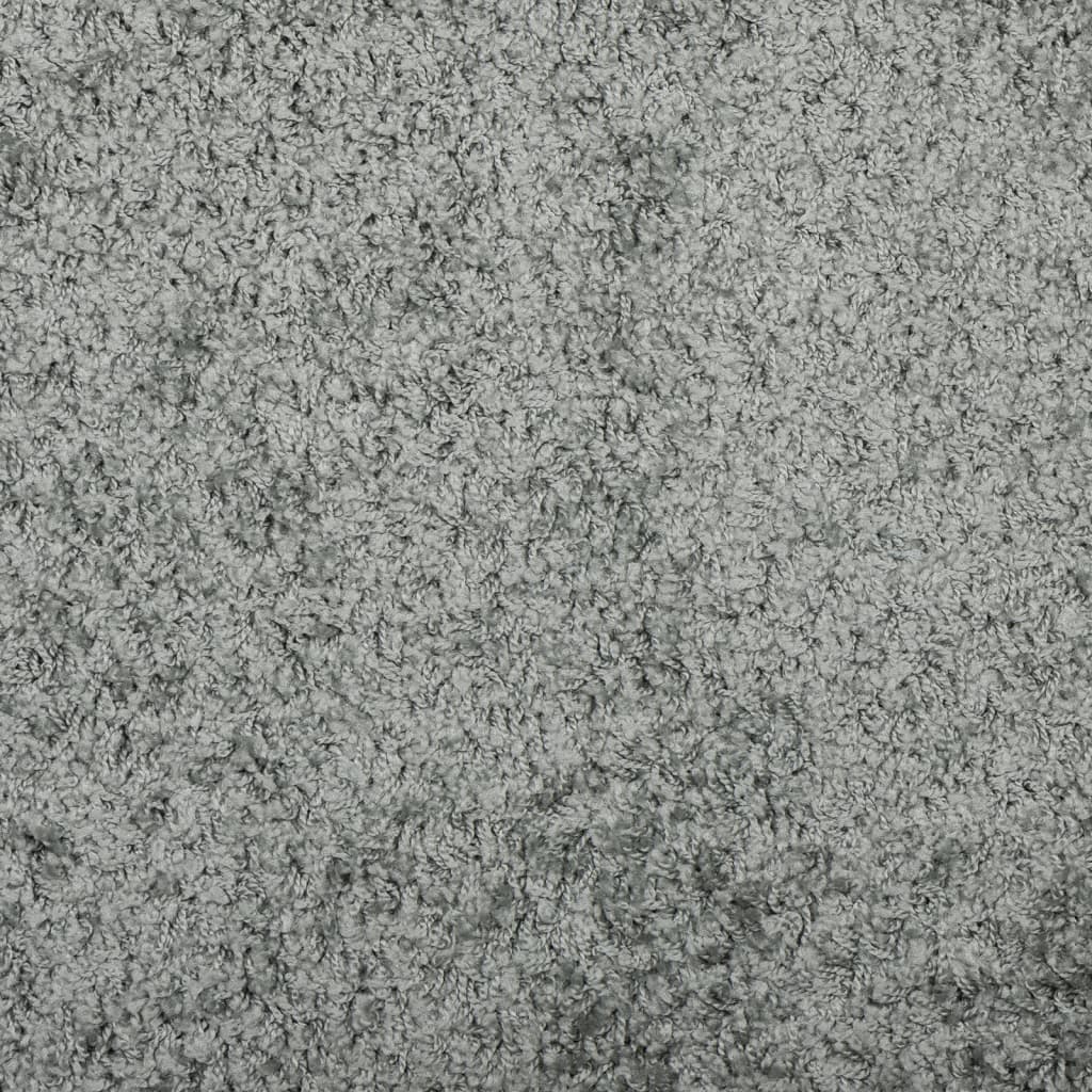 Tykt teppe PAMPLONA høy luv moderne grønn 80x150 cm