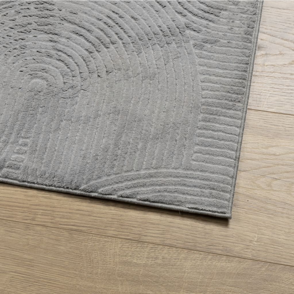 Rug IZA kort luv skandinavisk utseende grå 120x170 cm
