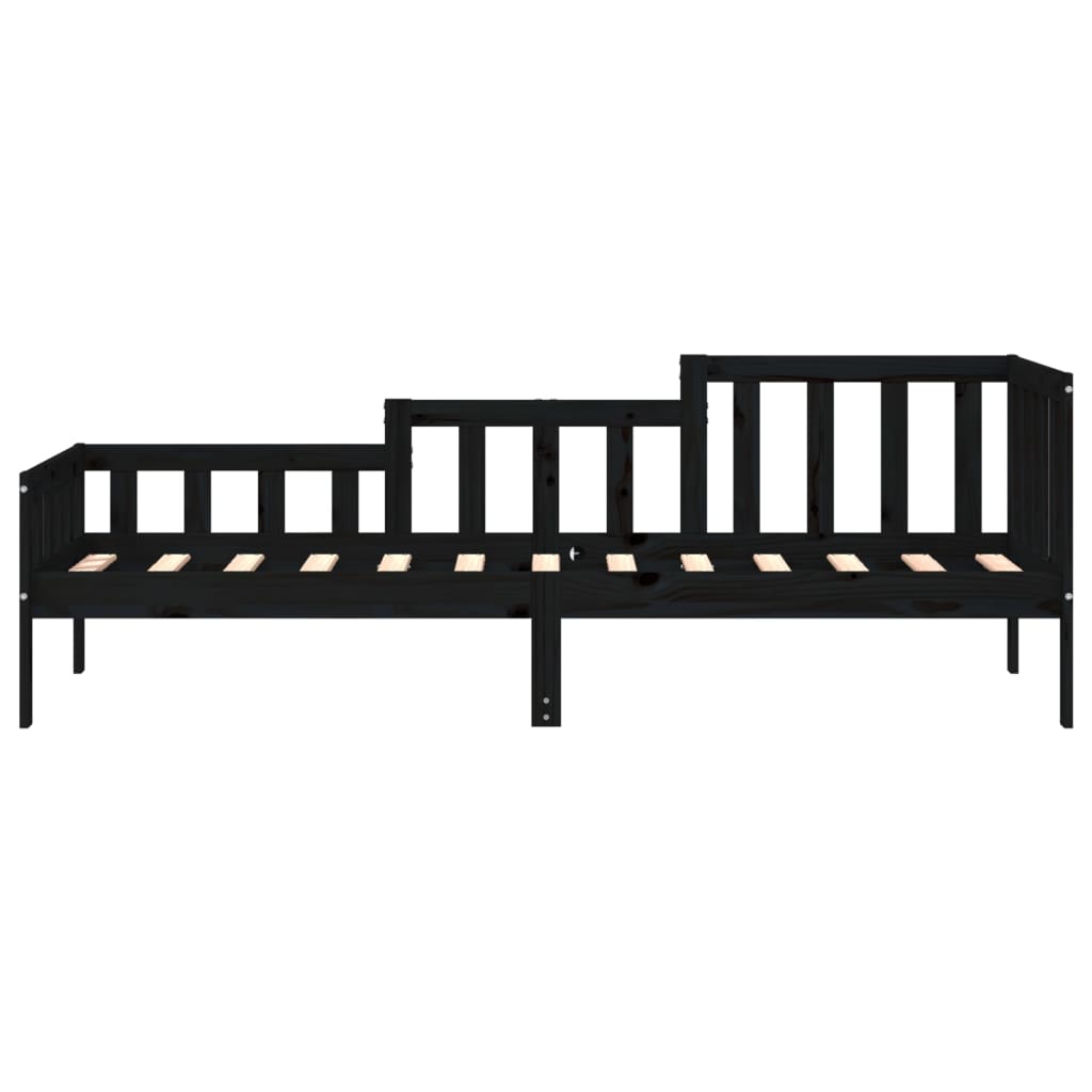 Dagseng svart 80x200 cm heltre furu