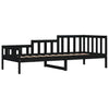 Dagseng svart 80x200 cm heltre furu