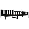 Dagseng svart 80x200 cm heltre furu