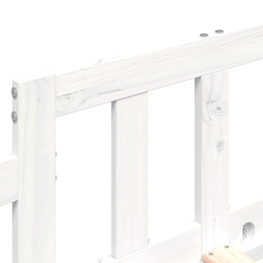 Dagseng uten madrass hvit 90x200 cm heltre furu