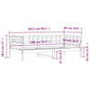 Dagseng svart 80x200 cm heltre furu