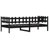Dagseng svart 90x200 cm heltre furu