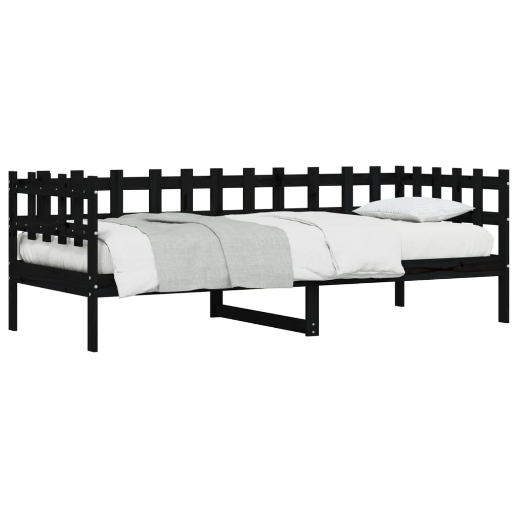 Dagseng svart 90x190 cm heltre furu