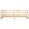 Uttrekkbar dagseng 2x(90x190) cm heltre furu