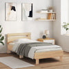 Sengeramme uten madrass med hodegavl sonoma eik 90x190 cm