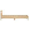Sengeramme uten madrass med hodegavl sonoma eik 90x190 cm