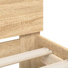 Sengeramme uten madrass med hodegavl sonoma eik 90x190 cm