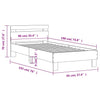 Sengeramme uten madrass med hodegavl sonoma eik 90x190 cm