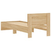 Sengeramme uten madrass med hodegavl sonoma eik 75x190 cm