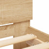 Sengeramme uten madrass med hodegavl sonoma eik 75x190 cm