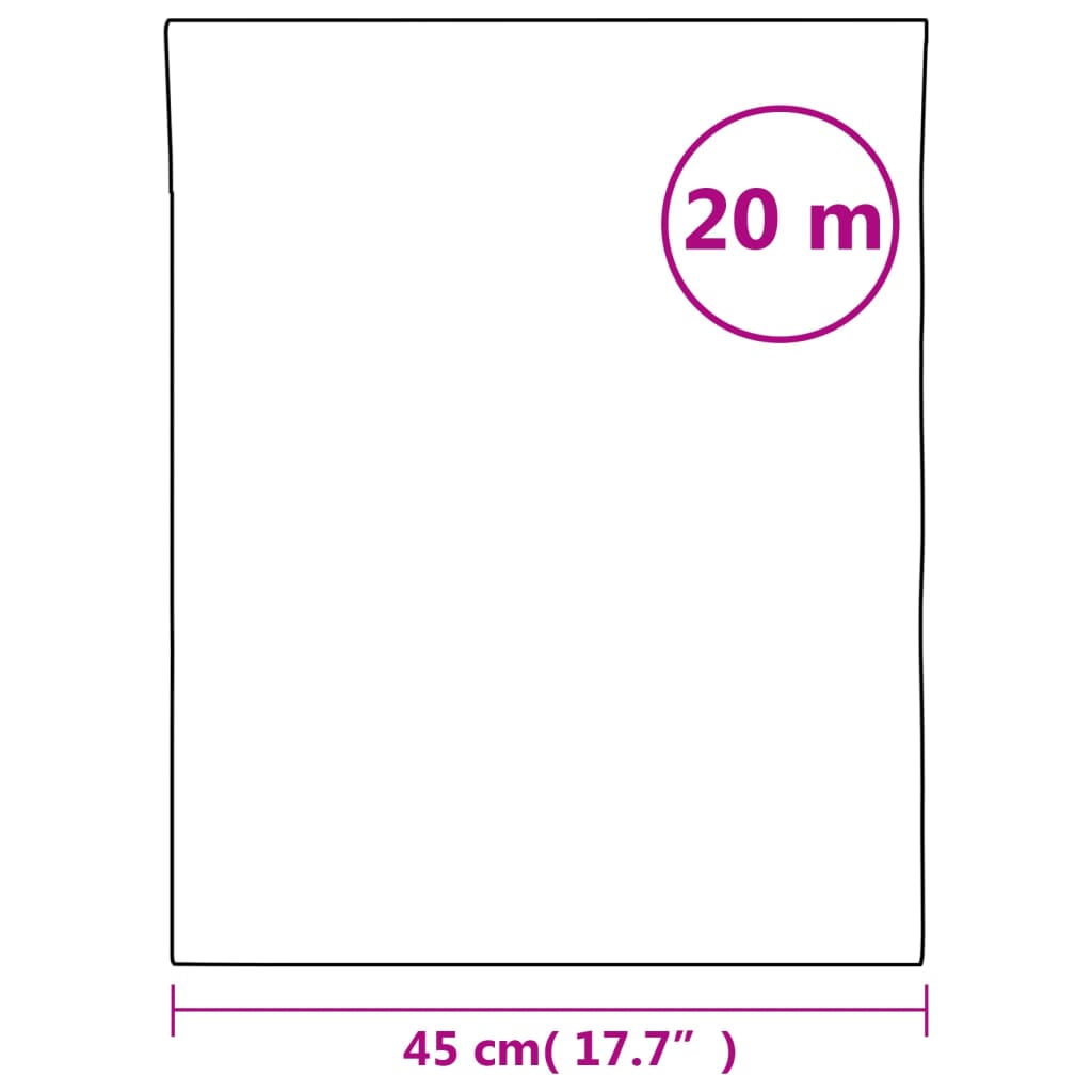 Vindusfilm frostet hvit 45x2000 cm PVC