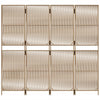 Romdeler 4 paneler beige polyrotting