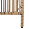 Romdeler 4 paneler beige polyrotting