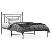 Sengeramme i metall med hodegavl svart 107x203 cm