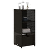 Putekasse svart 50x55x115 cm polyrotting