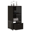 Putekasse svart 50x55x115 cm polyrotting