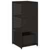 Putekasse svart 50x55x115 cm polyrotting