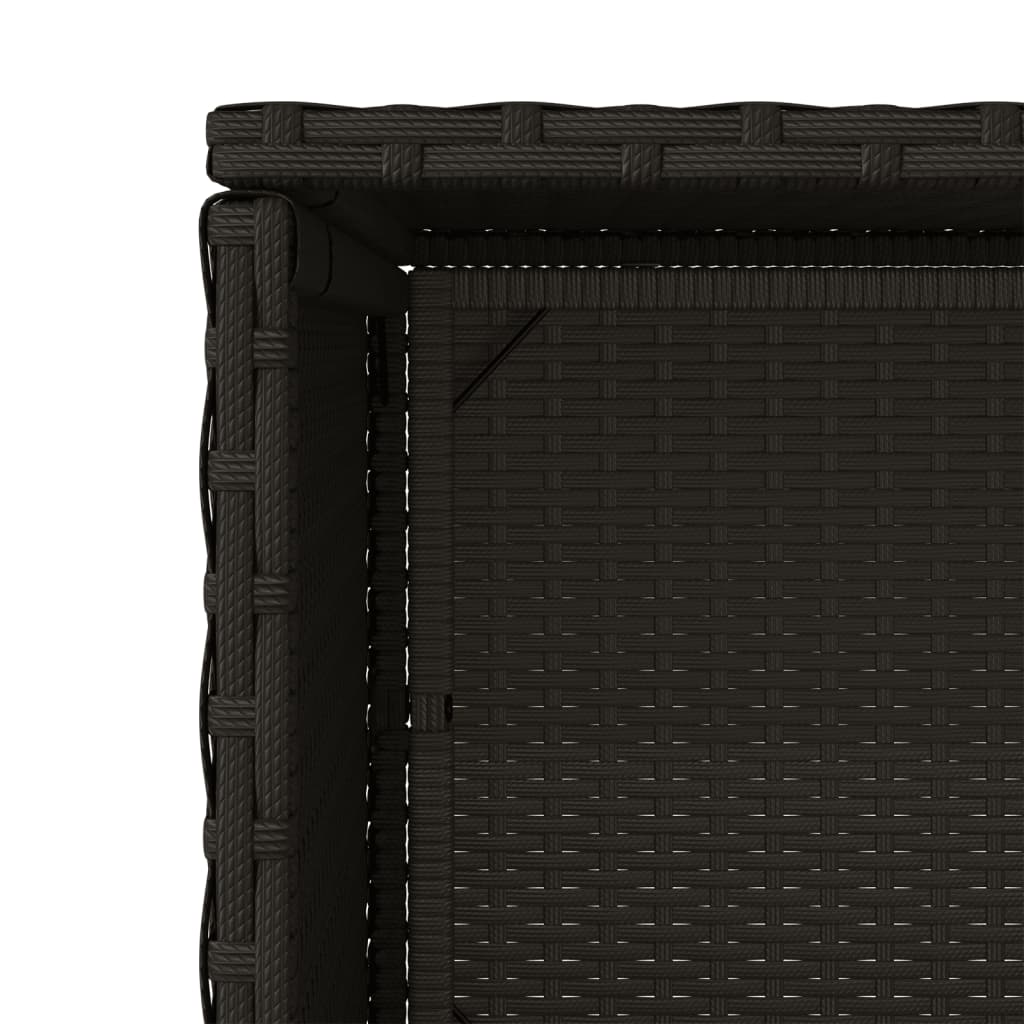 Putekasse svart 50x55x115 cm polyrotting