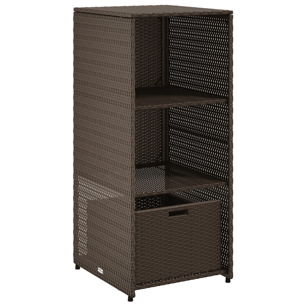 Putekasse brun 50x55x115 cm polyrotting