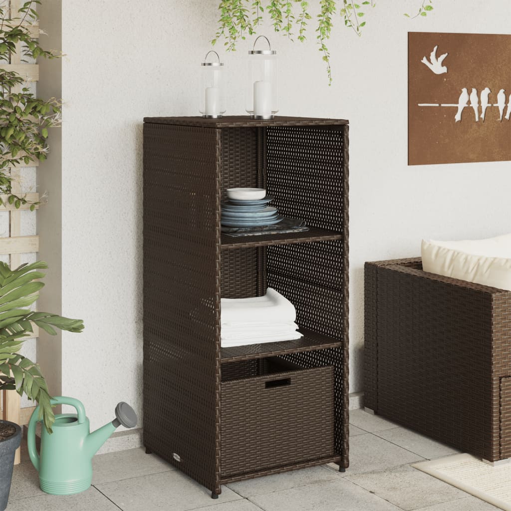 Putekasse brun 50x55x115 cm polyrotting