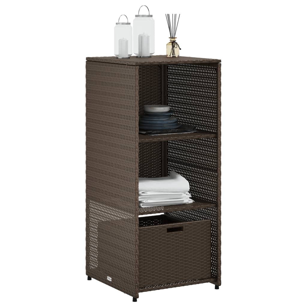 Putekasse brun 50x55x115 cm polyrotting