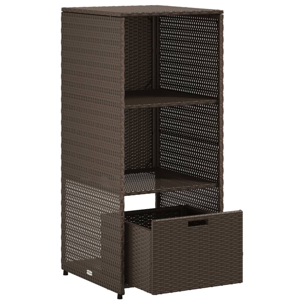 Putekasse brun 50x55x115 cm polyrotting