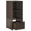 Putekasse brun 50x55x115 cm polyrotting