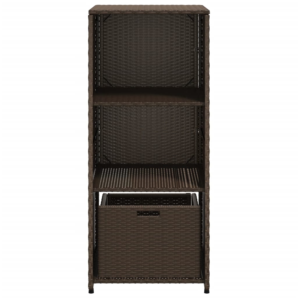 Putekasse brun 50x55x115 cm polyrotting