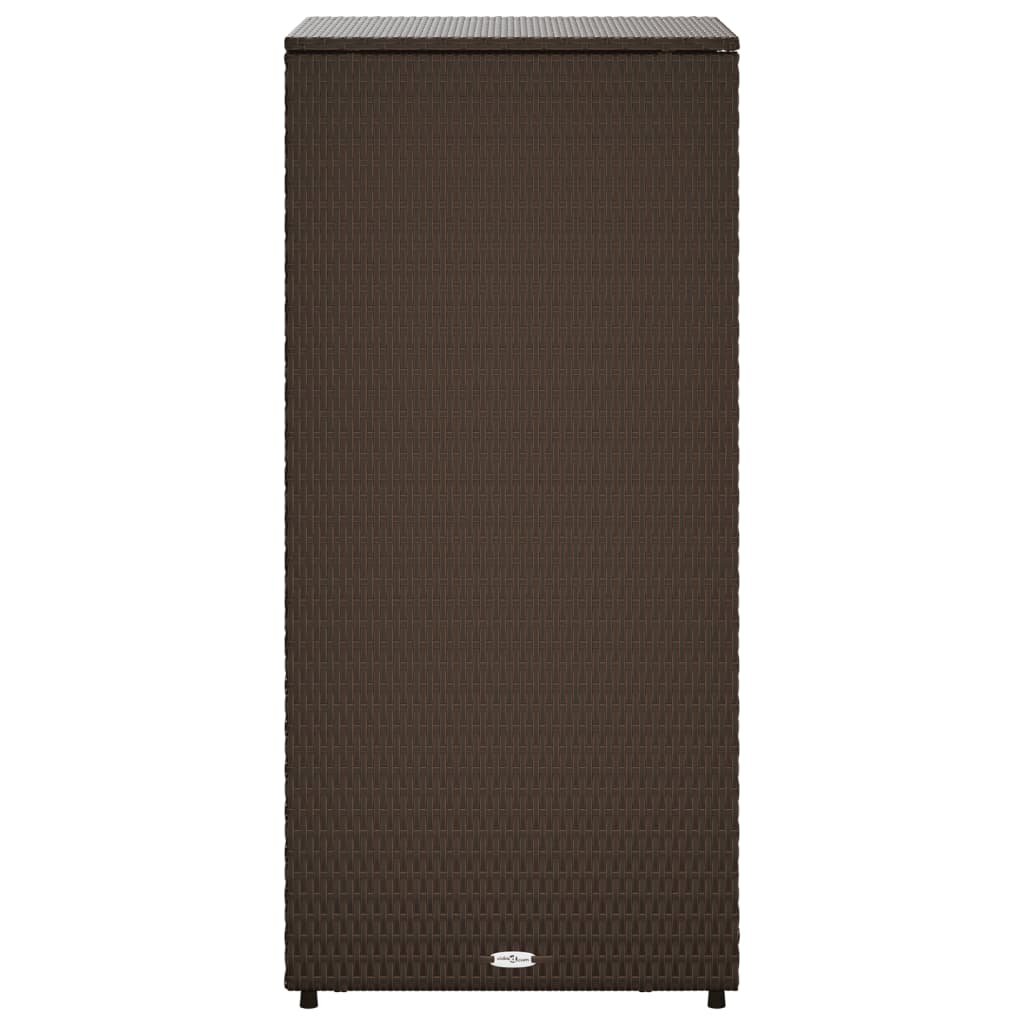 Putekasse brun 50x55x115 cm polyrotting
