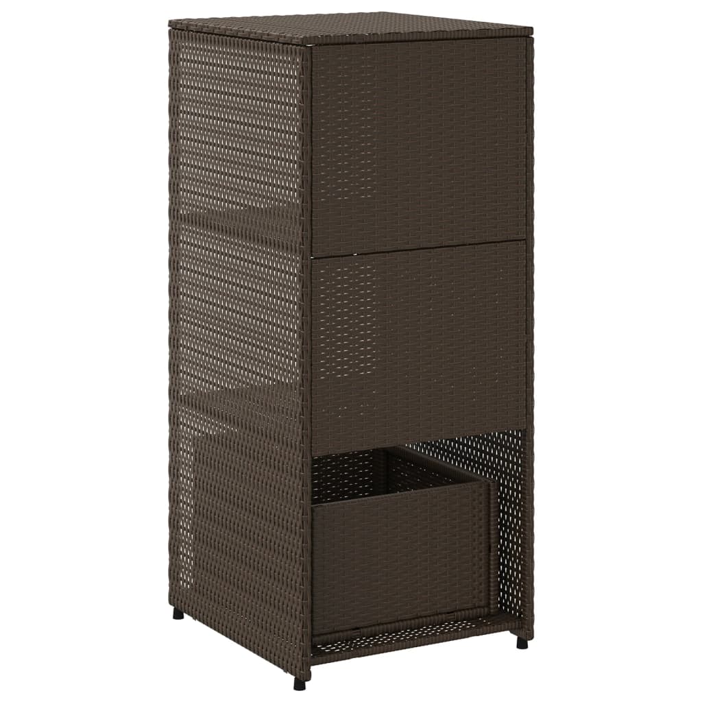 Putekasse brun 50x55x115 cm polyrotting