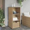 Putekasse beige 50x55x115 cm polyrotting