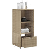 Putekasse beige 50x55x115 cm polyrotting