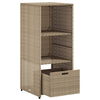 Putekasse beige 50x55x115 cm polyrotting