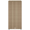 Putekasse beige 50x55x115 cm polyrotting
