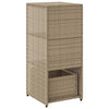 Putekasse beige 50x55x115 cm polyrotting