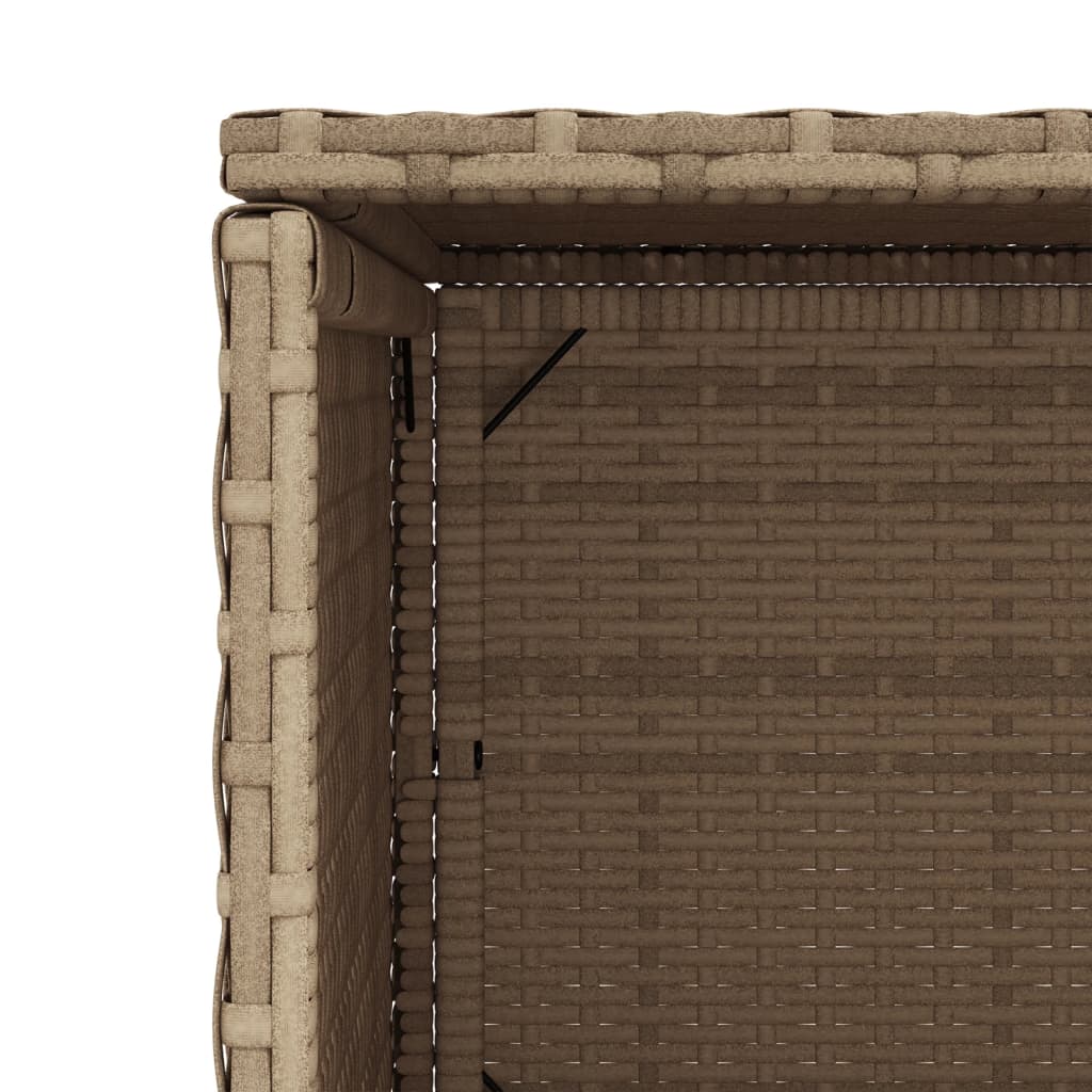 Putekasse beige 50x55x115 cm polyrotting