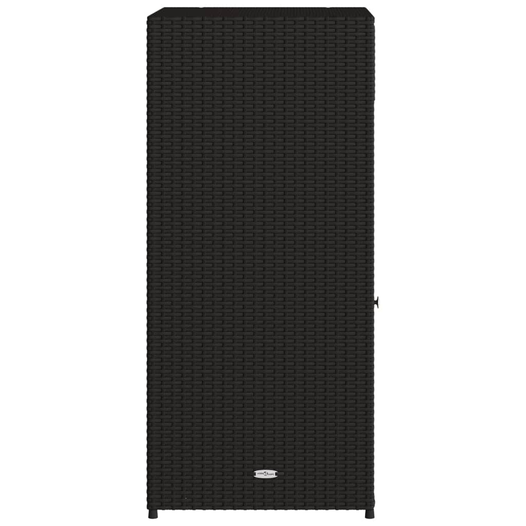 Putekasse svart 55x55x111 cm polyrotting