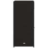 Putekasse svart 55x55x111 cm polyrotting