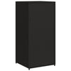 Putekasse svart 55x55x111 cm polyrotting