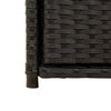 Putekasse svart 55x55x111 cm polyrotting
