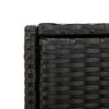 Putekasse svart 55x55x111 cm polyrotting
