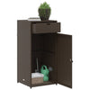 Putekasse brun 55x55x111 cm polyrotting