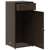 Putekasse brun 55x55x111 cm polyrotting