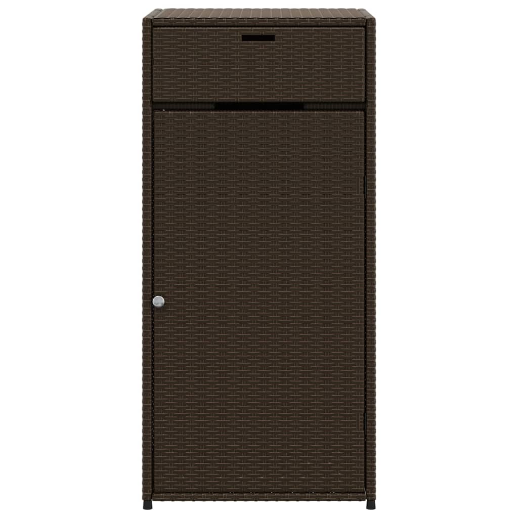 Putekasse brun 55x55x111 cm polyrotting