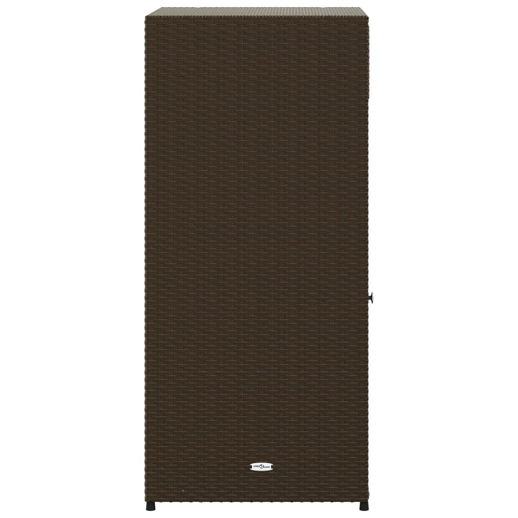 Putekasse brun 55x55x111 cm polyrotting